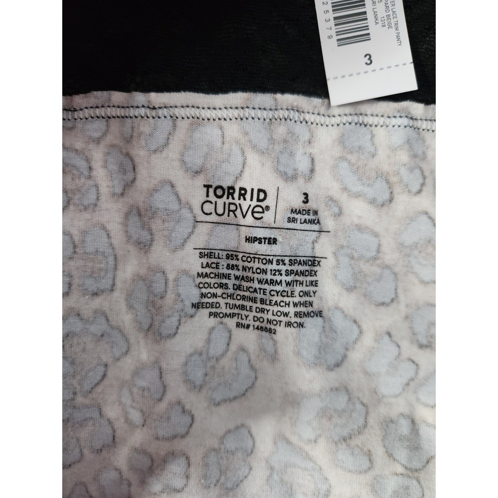 NWT 3 Pair Torrid Curve Hipster Panties Size‎ 3 3XL Floral Lace Mesh Sheer Back - Picture 7 of 10